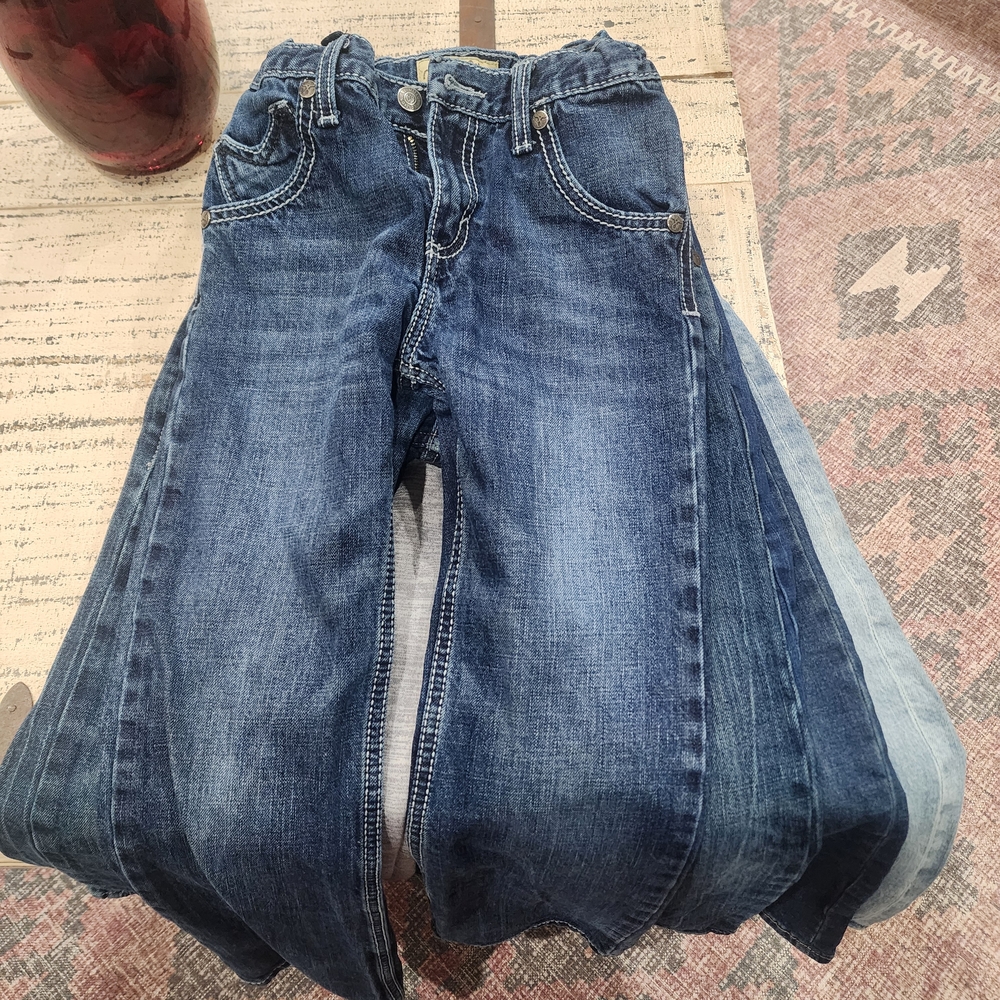 Wrangler 20X Size 9 Boys Dark Blue Jeans
